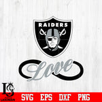 Las Vegas Raiders Love Svg Dxf Eps Png file