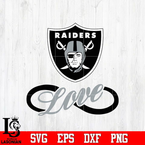 Las Vegas Raiders Love Svg Dxf Eps Png file