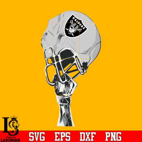 Las Vegas Raiders hand helmet svg eps dxf png file