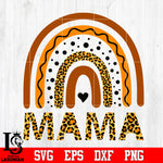 Leopard Rainbow Mama Svg Dxf Eps Png file