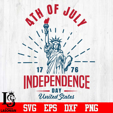 Liberty Enlightening 4th of july 1776 United States Independence Day svg eps dxf png file