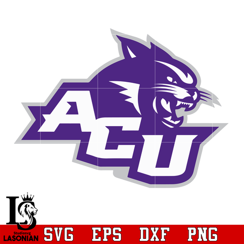Logo Abilene Christian Wildcats  svg,dxf,eps,png file