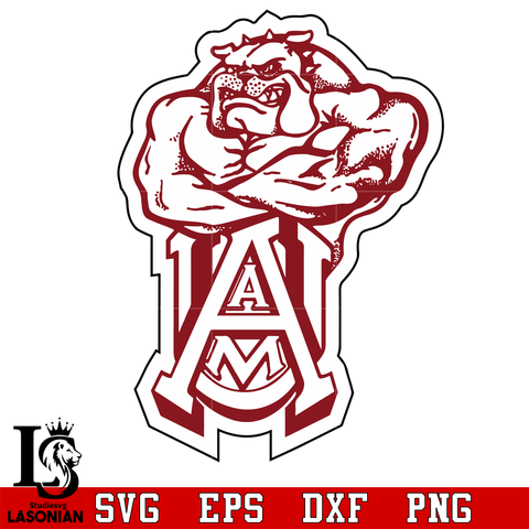 Logo Alabama A&M Bulldogs 2 svg,dxf,eps,png file