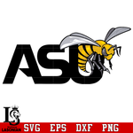Logo Alabama State Hornets svg,dxf,eps,png file