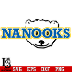 Logo Alaska Nanooks 2 svg,dxf,eps,png file