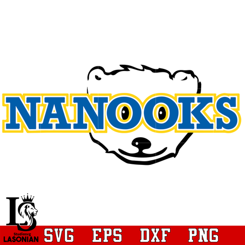 Logo Alaska Nanooks 2 svg,dxf,eps,png file