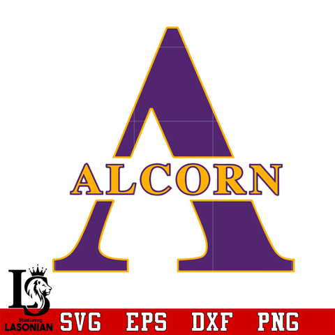 Logo Alcorn State Braves svg,dxf,eps,png file
