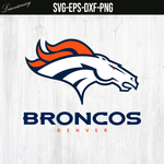 Logo Denver Broncos SVG file, PNG file, EPS file, DXF file