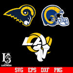 Logo Los Angeles Rams bundle svg,eps,dxf,png file