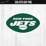 Logo New York Jets SVG file, PNG file, EPS file, DXF file