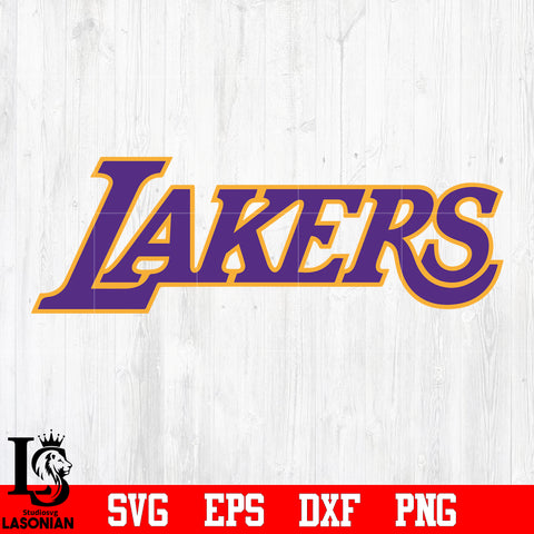 Logo Los Angeles Lakers svg eps dxf png file