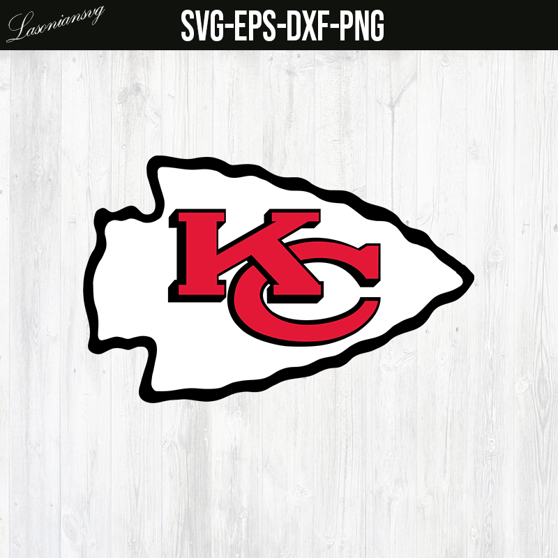 Logo kansas city chiefs SVG file, PNG file, EPS file, DXF file – lasoniansvg for Kansas City Chiefs Logo Images Printable Free