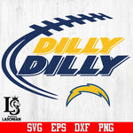 Los Angeles Chargers Dilly Dilly svg,eps,dxf,png file