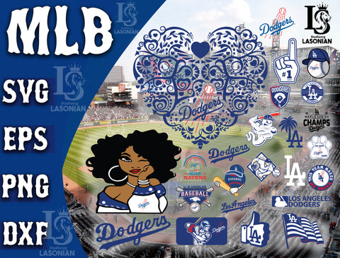 Los Angeles Dodgers SVG Files, Cricut, Silhouette Studio, Digital Cut Files, New Jersey