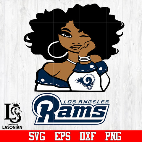 Los Angeles Rams Girl svg,eps,dxf,png file