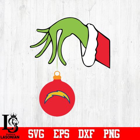 Los Angeles Chargers Grinch svg eps dxf png file