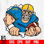 Los Angeles Chargers football player Svg Dxf Eps Png file