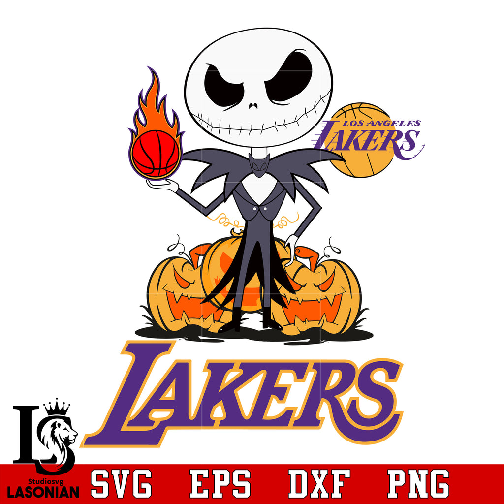 Los Angeles Lakers NBA, Halloween svg dxf eps png file lasoniansvg