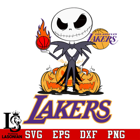 Los Angeles Lakers NBA, Halloween svg dxf eps png file