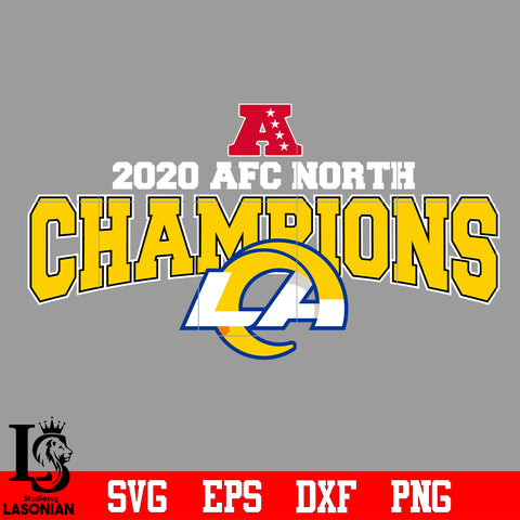 Los Angeles Rams 2020 AFC North Champions Svg Dxf Eps Png file