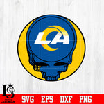 Los Angeles Rams Skull Ball Svg Dxf Eps Png file Svg Dxf Eps Png file