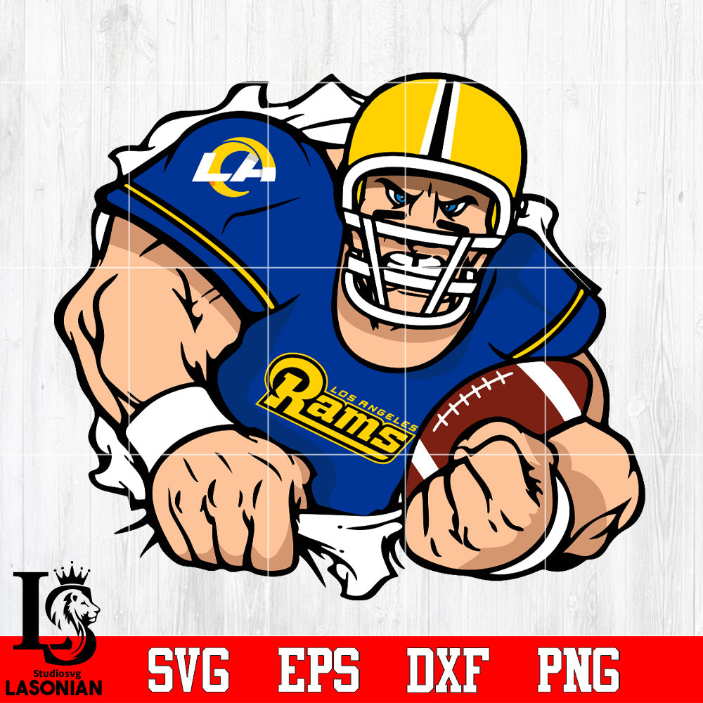 Los Angeles Rams football player Svg Dxf Eps Png file – lasoniansvg