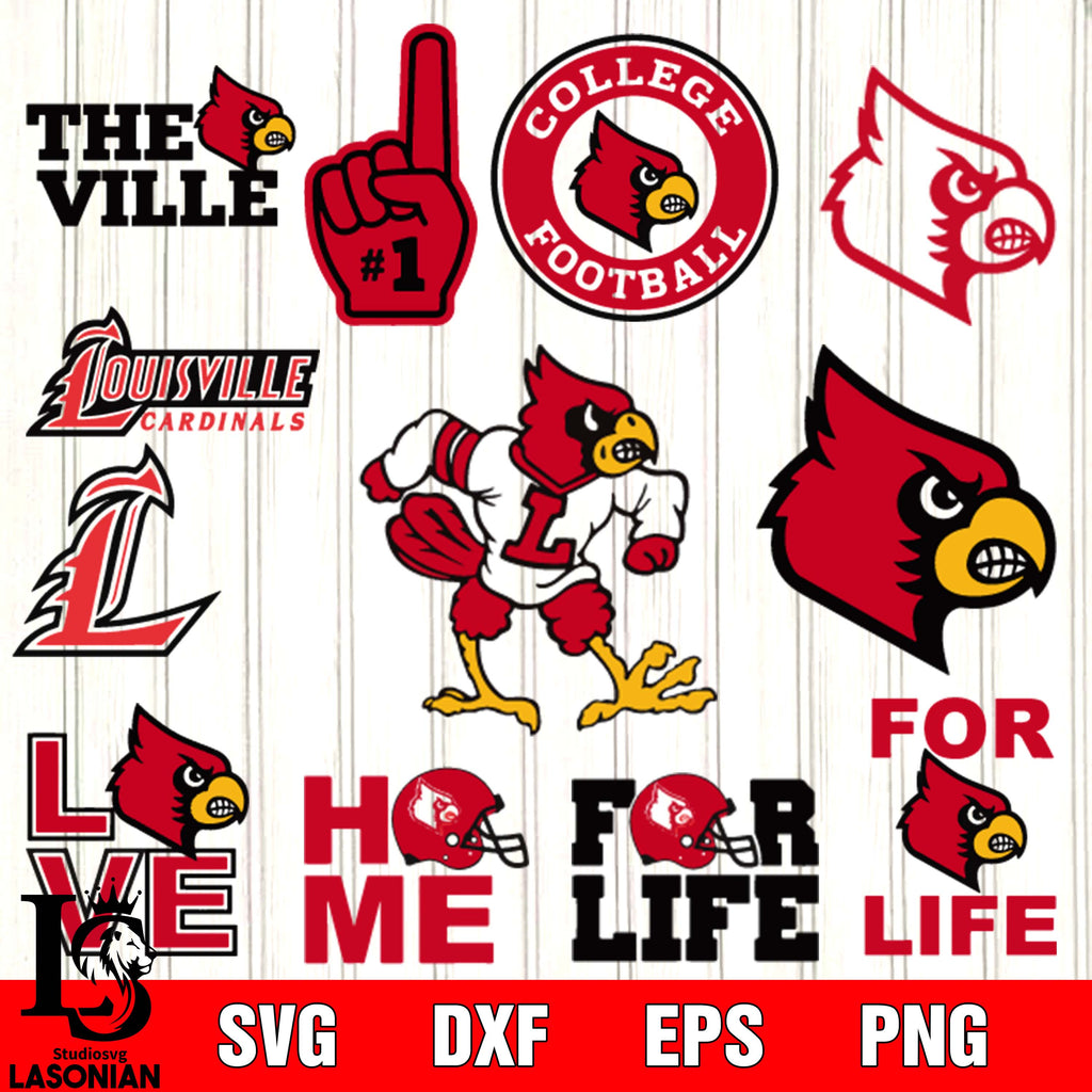  University of Louisville Cardinals Large One Color T