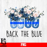 Love Back The Blue, flower PNG file