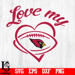 Love My Arizona Cardinals svg,eps,dxf,png file