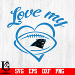 Love My Carolina Panthers svg,eps,dxf,png file
