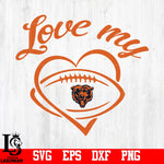 Love My  Chicago Bears svg,eps,dxf,png file