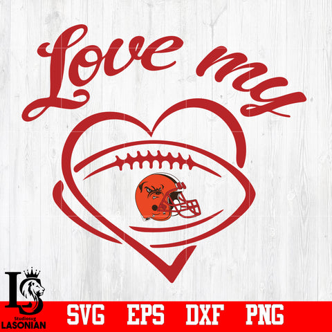 Love My  Cleveland Browns svg,eps,dxf,png file