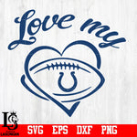 Love My Indianapolis Colts svg,eps,dxf,png file