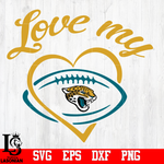 Love My  Jacksonville Jaguars svg,eps,dxf,png file