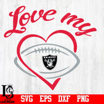 Love My Las Vegas Raiders svg,eps,dxf,png file
