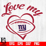 Love My New York Giants svg,eps,dxf,png file