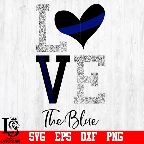 Love The Blue SVG DXF EPS PNG file