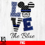 Love The Blue,Mickey PNG file