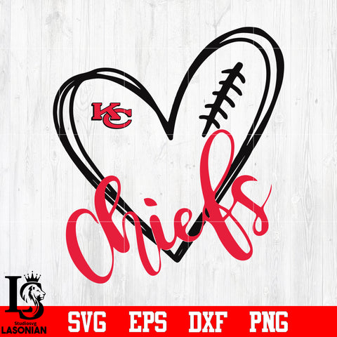Love Chiefs Svg Kansas City Chiefs svg eps dxf png file