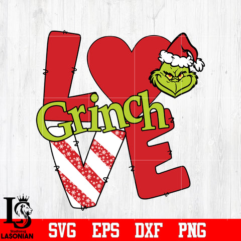 Love Grinch svg eps dxf png file
