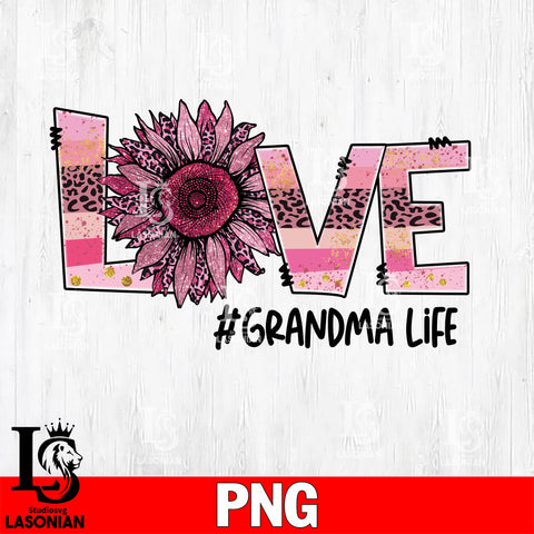 Love #grandma life Png file