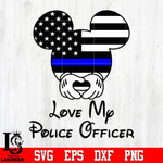 Love my police officer Svg Dxf Eps Png file