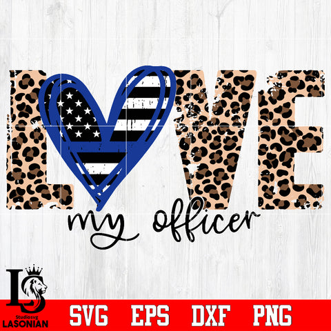 Love police Svg Dxf Eps Png file