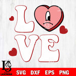 Love bad bunny valentines svg , bad bunny valentines svg ,Valentines Benito svg , Un San Valentin Sin Ti svg svg eps dxf png file, digital download