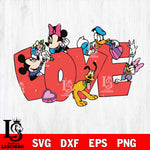 Love valentine's day svg, disney valentine's day svg eps dxf png file, digital download