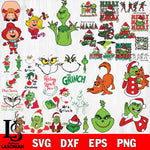 Grinch mega bundle svg svg eps dxf png file, digital download