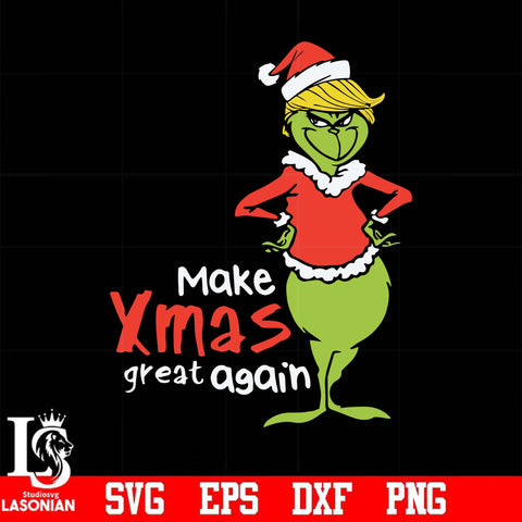 Make Xmas great again svg, png, dxf, eps digital file