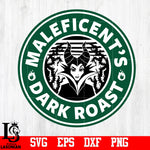 Maleficent Starbucks, Maleficent svg,eps,dxf,png file