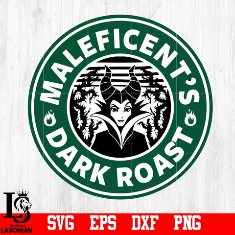 Maleficent Starbucks, Maleficent svg,eps,dxf,png file