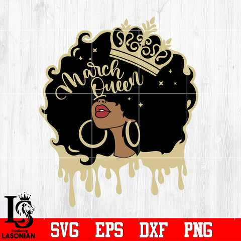 March girl birth day Svg Dxf Eps Png file